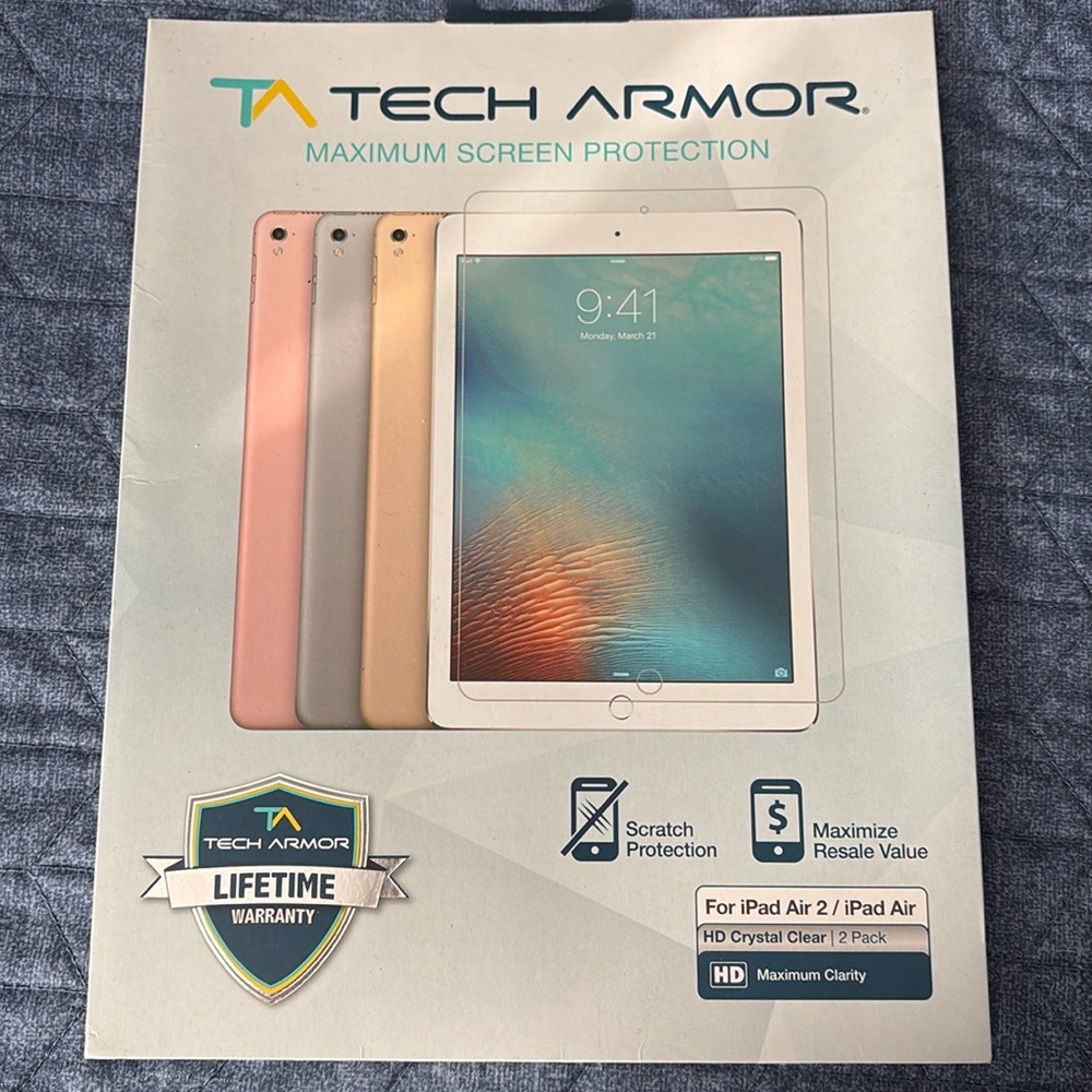 Tech Armor Screen Protection IPad Air/Air2